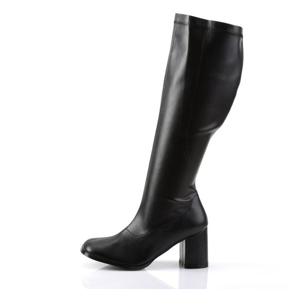 Wide Calf Heel Knee High Boots - Picture 3 of 5